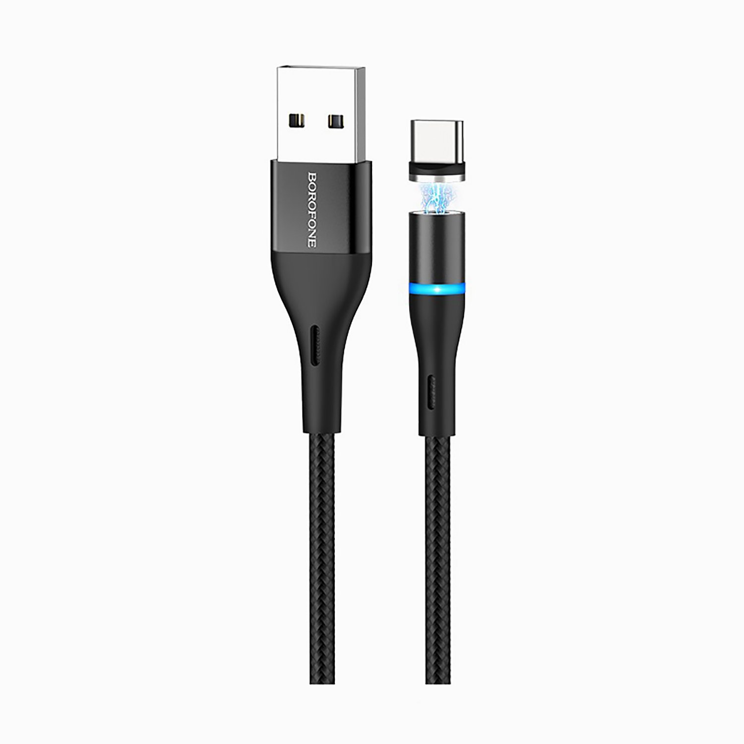 фото Кабель usb type-c - usb borofone 1.2 м черный