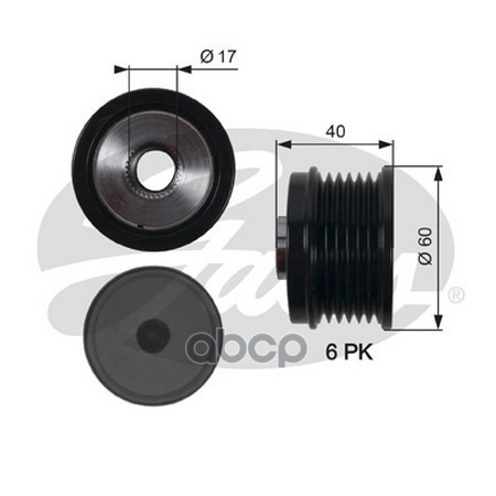 

Обгонный шкив генератора Gates OAP7153