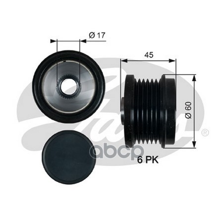 Обгонный шкив генератора Gates OAP7155