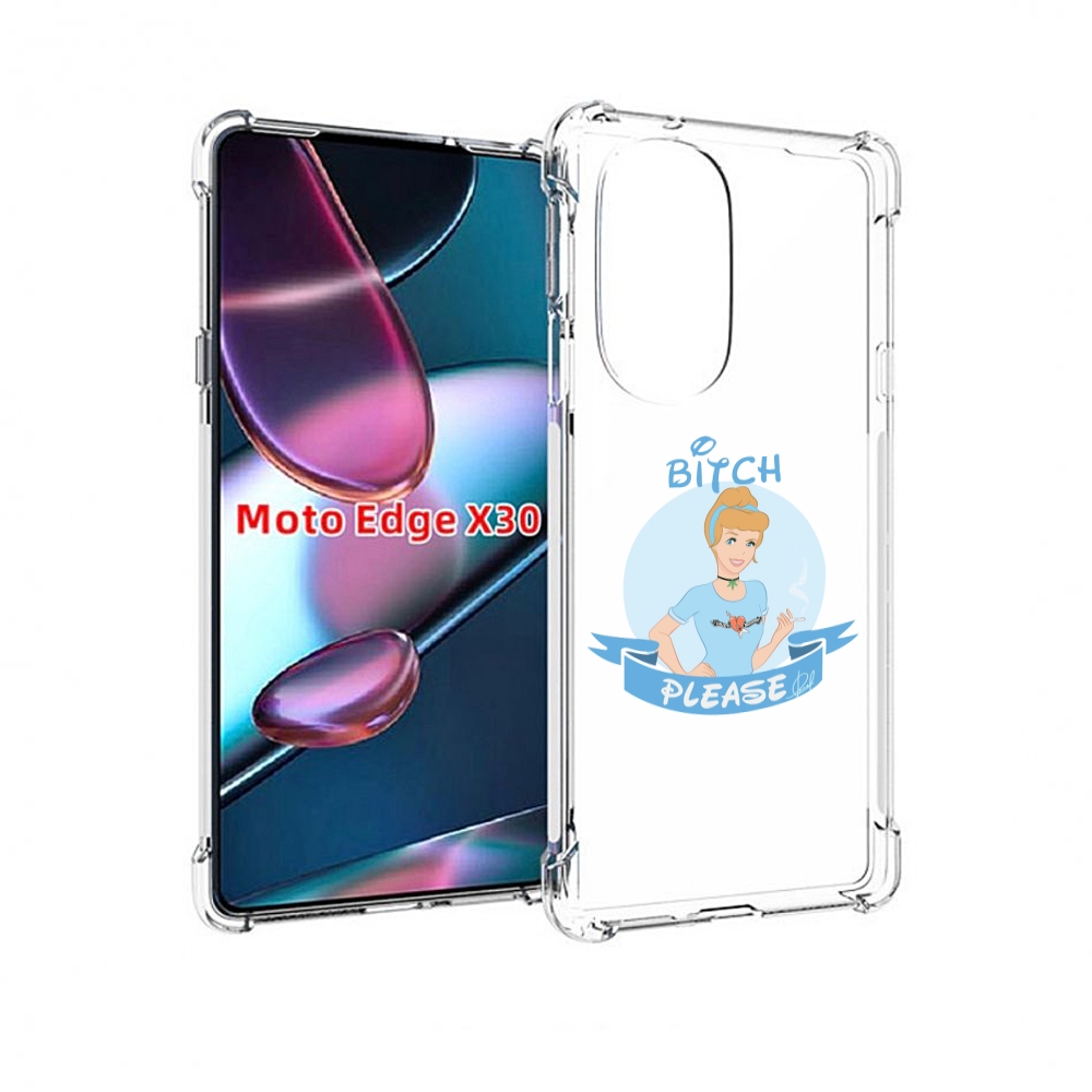 

Чехол MyPads принцесса-эльза женский для Motorola Moto Edge X30, Прозрачный, Tocco