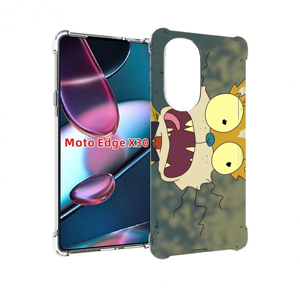 

Чехол MyPads пугливый кот для Motorola Moto Edge X30, Прозрачный, Tocco