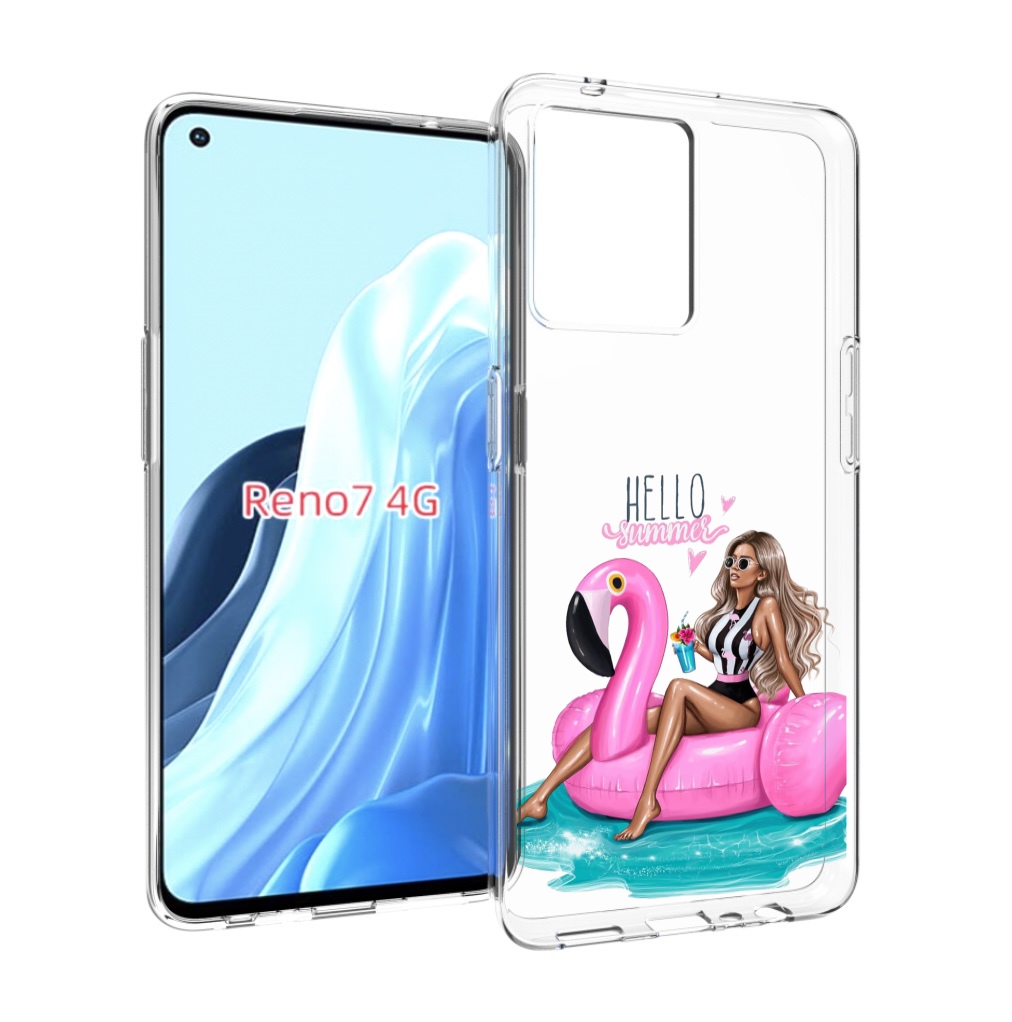 

Чехол MyPads Hello-summer для OPPO RENO 7 4G, Прозрачный, Tocco