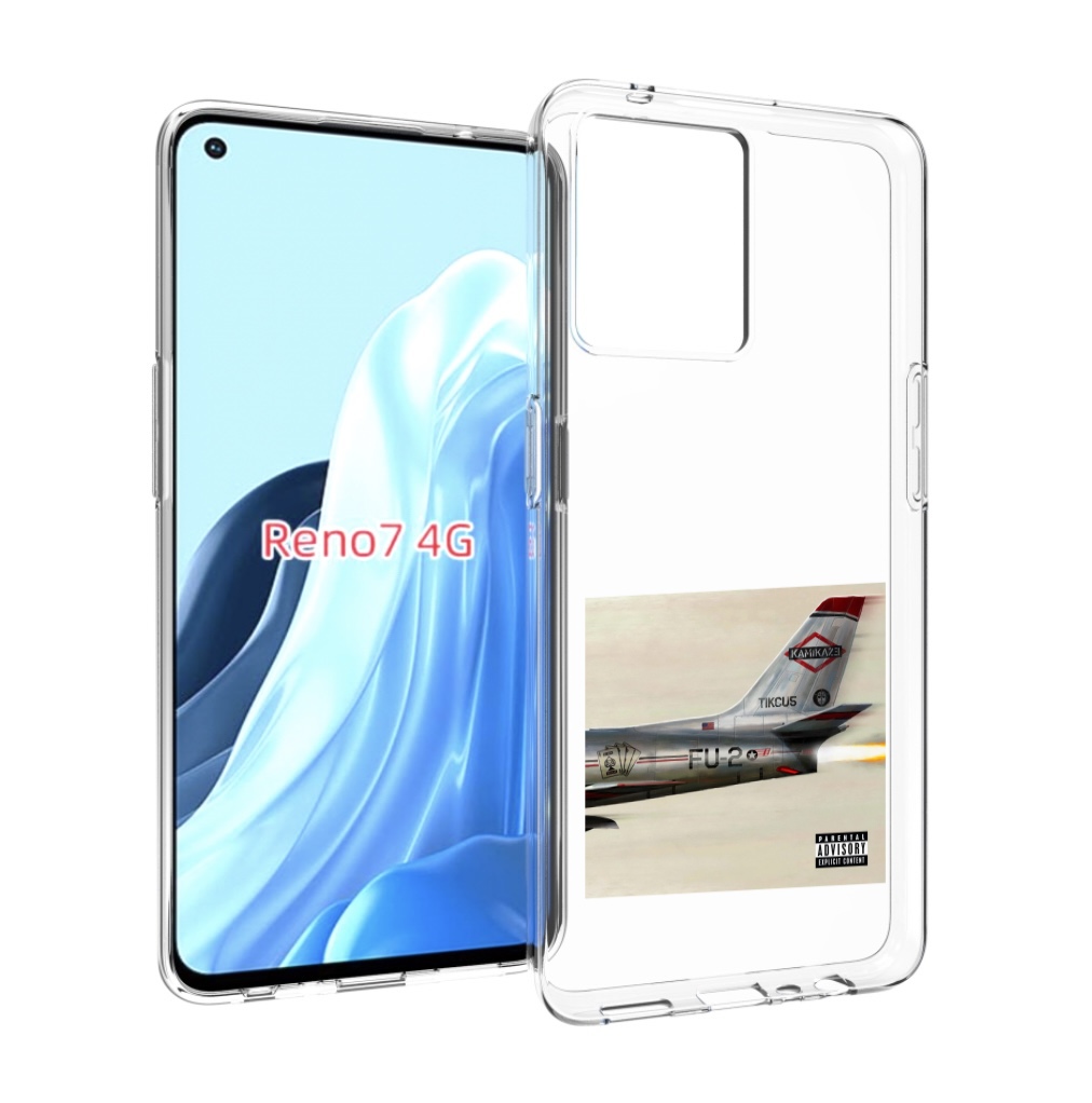 

Чехол MyPads KAMIKAZE Eminem для OPPO RENO 7 4G, Прозрачный, Tocco