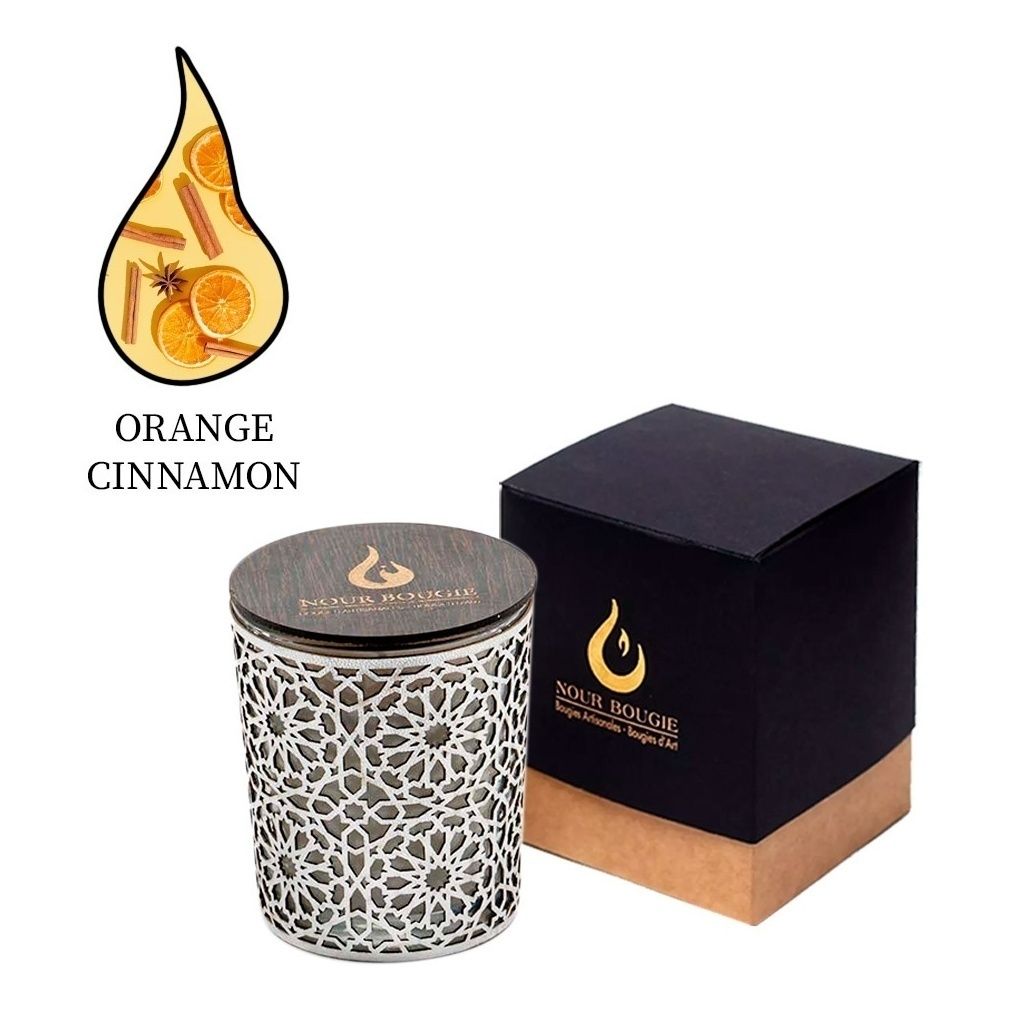 

Свеча ароматическая Nour Bougie Stockholm Orange Cinnamon 450 г