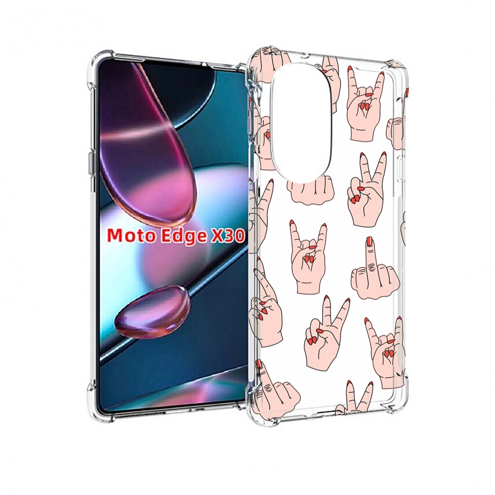 

Чехол MyPads разные-ручки для Motorola Moto Edge X30, Прозрачный, Tocco