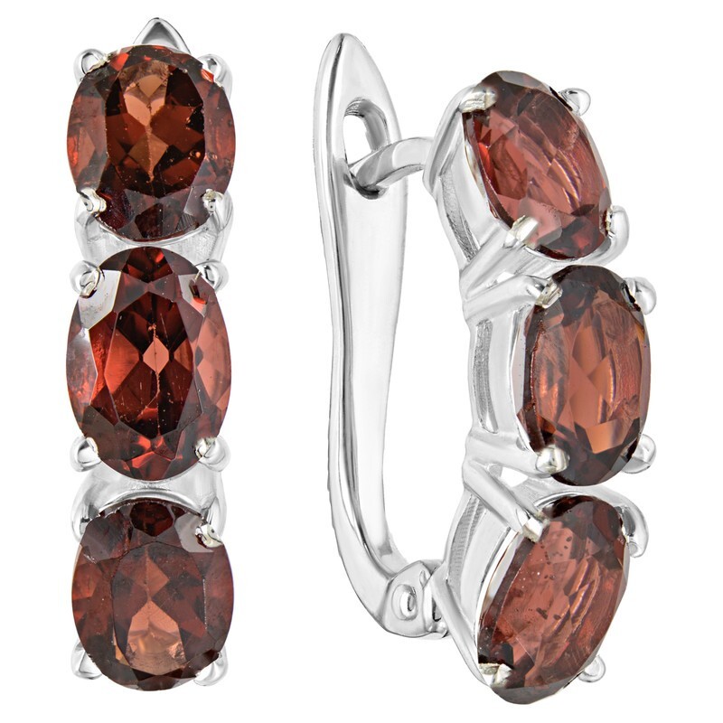 

Серьги из серебра с гранатом LAZURIT-ONLINE 8165AG, 8165AG