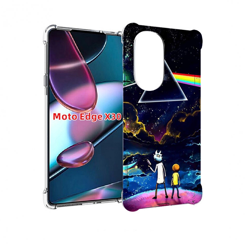 

Чехол MyPads рик и морти в космосе для Motorola Moto Edge X30, Прозрачный, Tocco