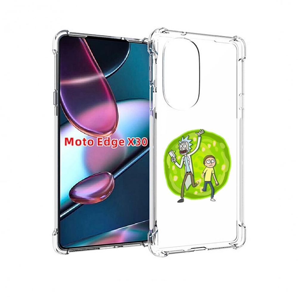 

Чехол MyPads рик-и-морти-в-кружке для Motorola Moto Edge X30, Прозрачный, Tocco