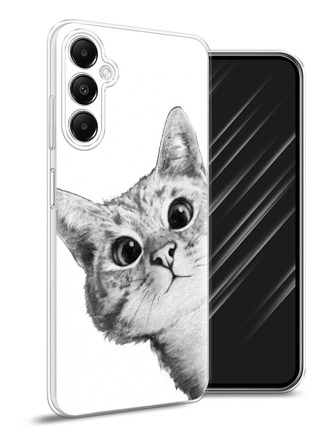 

Чехол Awog на Samsung Galaxy A05s "Кот рисунок черно-белый", 2108850-1