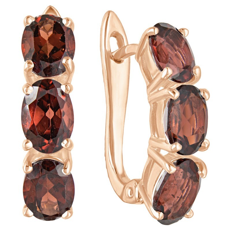 

Серьги из серебра с гранатом LAZURIT-ONLINE 8165RG, 8165RG