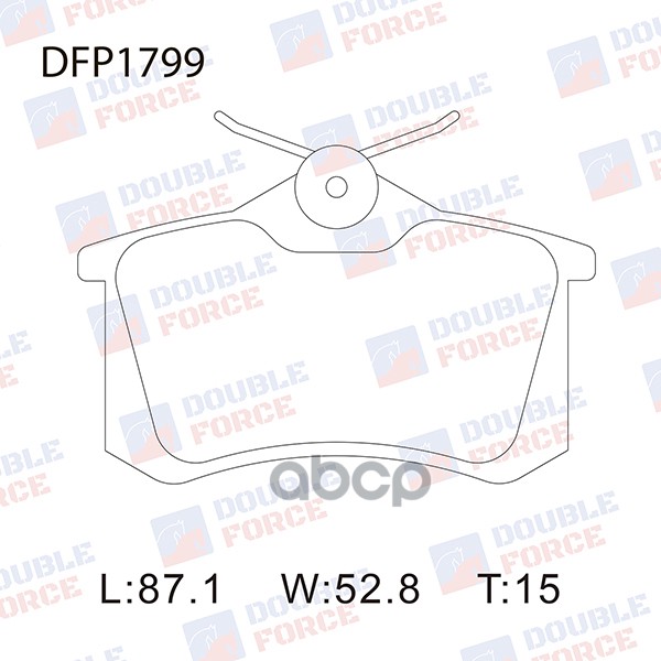 

Тормозные колодки DOUBLE FORCE дисковые DFP1799