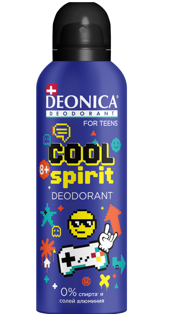 Дезодорант DEONICA FOR TEENS Cool Spirit 125 мл спрей дезодорант роликовый deonica for teens cool spirit 8 50 мл