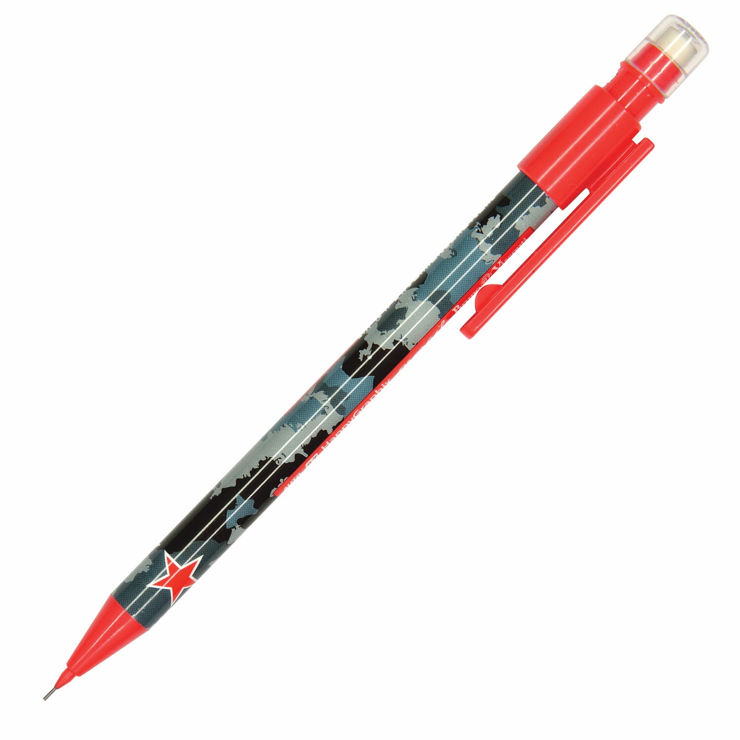 

Карандаш механический BrunoVisconti HappyGraphix Military blue 0,7 мм с ластиком, 21-0042/06