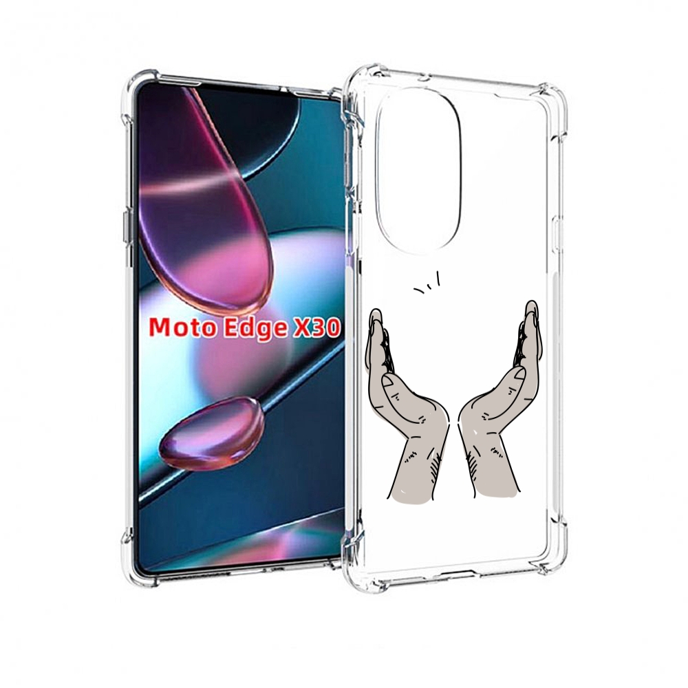 

Чехол MyPads руки-тянутся-к-небу для Motorola Moto Edge X30, Прозрачный, Tocco