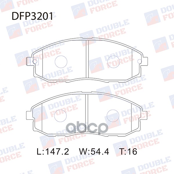 

Тормозные колодки DOUBLE FORCE дисковые DFP3201
