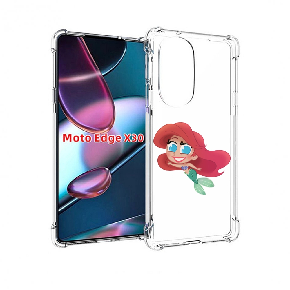 

Чехол MyPads русалка-мулатка для Motorola Moto Edge X30, Прозрачный, Tocco