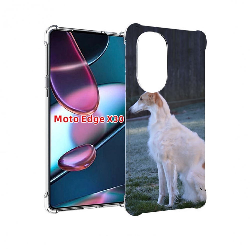 

Чехол MyPads русская псовая борзая для Motorola Moto Edge X30, Прозрачный, Tocco