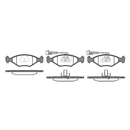 

Тормозные колодки Roadhouse передние для Fiat Palio, Siena 228132