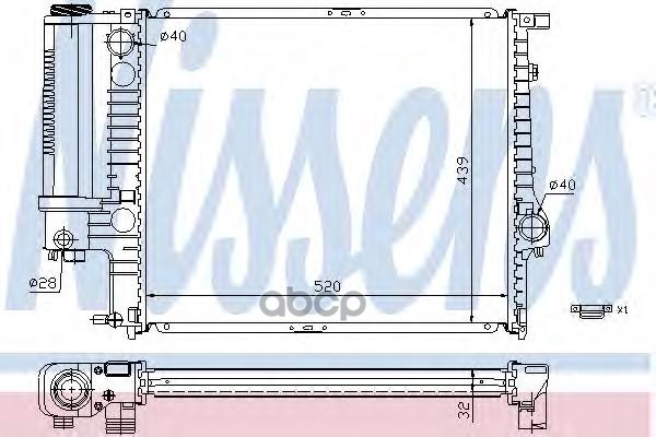

Радиатор охлаждения Nissens 60743A