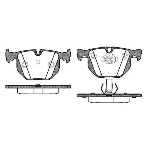 

Комплект задних тормозных колодок Roadhouse 238140 для BMW 7 серия