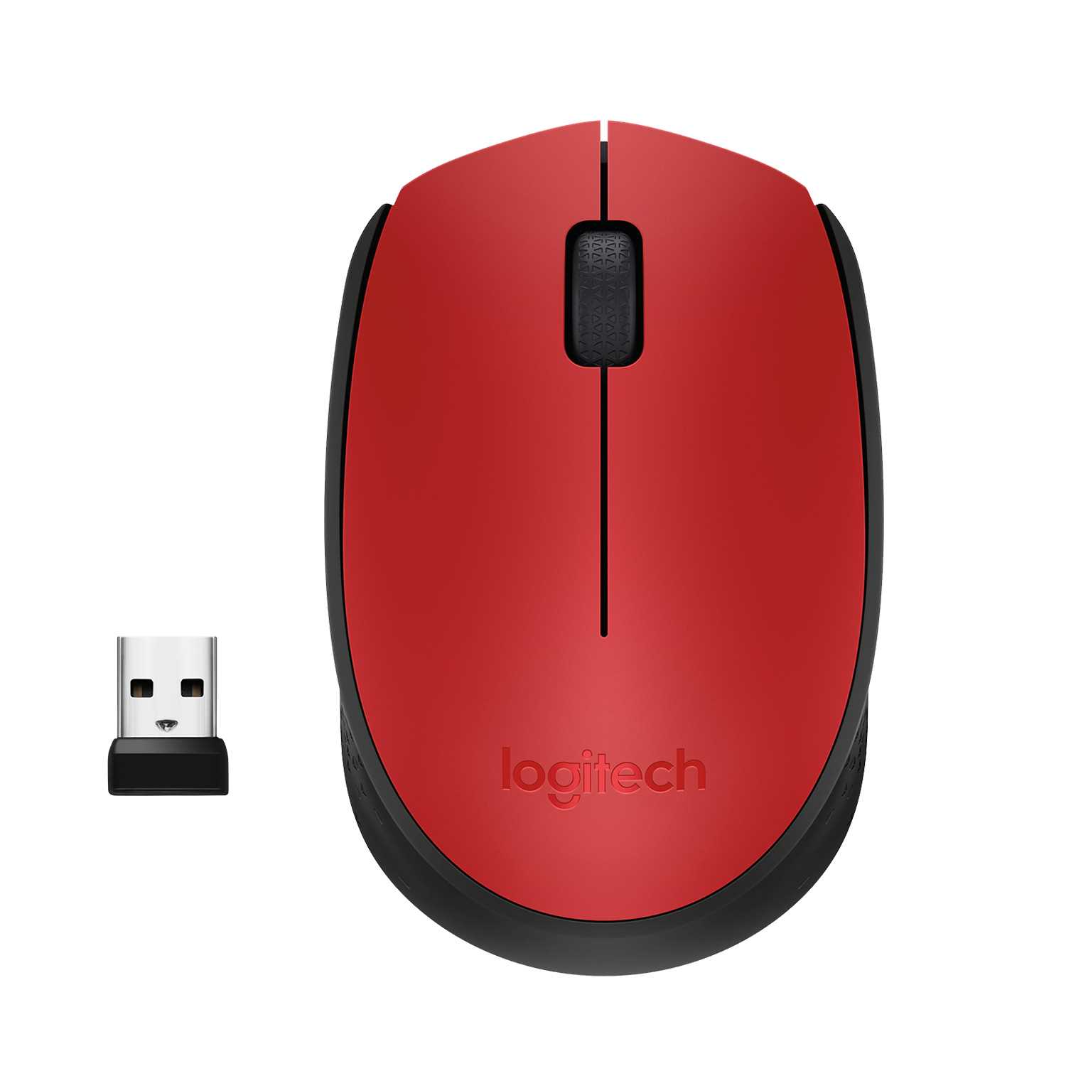 фото Беспроводная мышь logitech m171 red/black (910-004641)