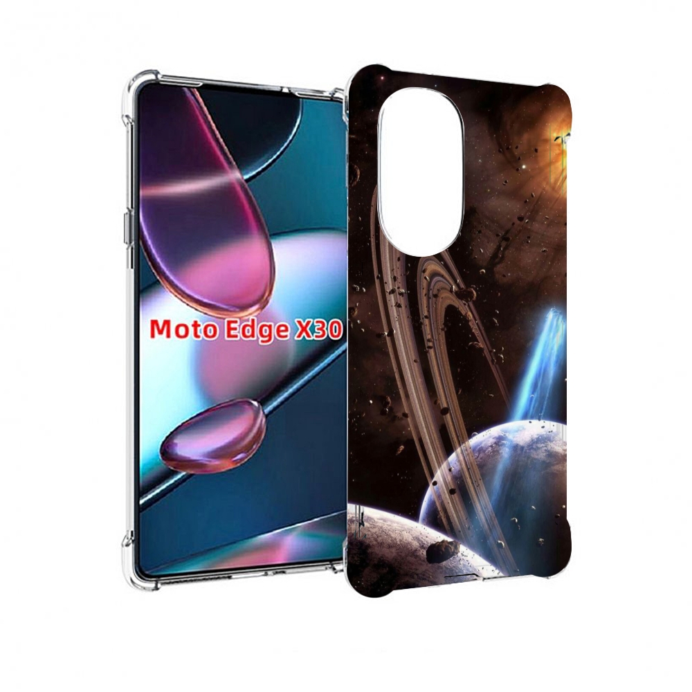 

Чехол MyPads сатурн в космосе для Motorola Moto Edge X30, Прозрачный, Tocco