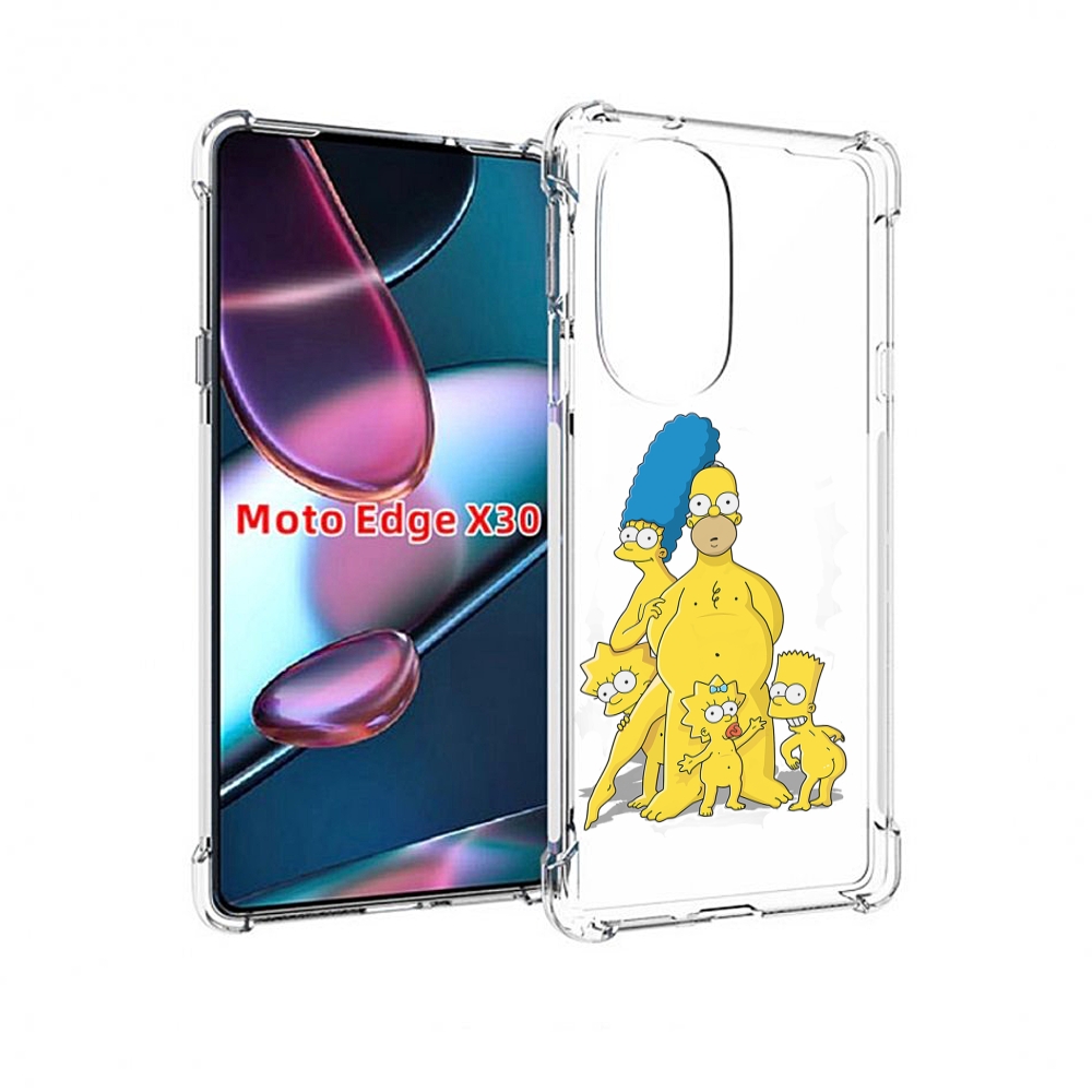 

Чехол MyPads семья-симпсонов для Motorola Moto Edge X30, Прозрачный, Tocco
