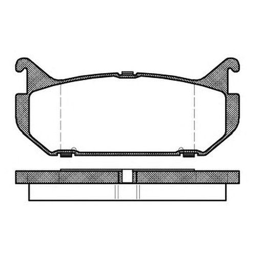 

Комплект задних тормозных колодок Roadhouse 241600 для Mazda 626 IV, MX-6, Xedos 6