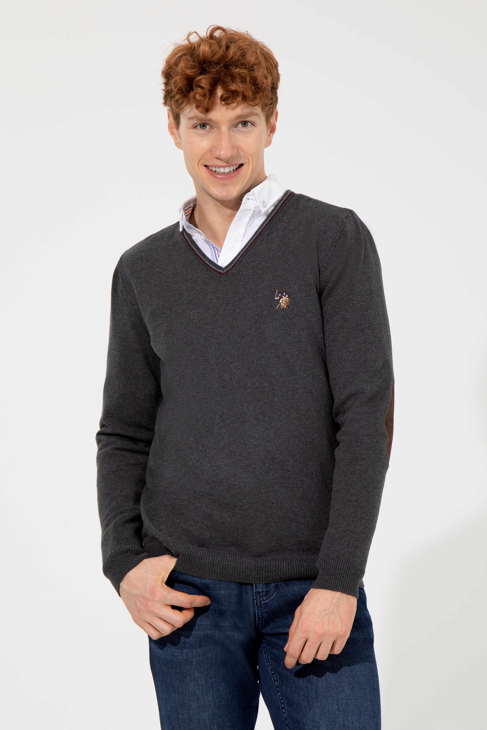 

Пуловер мужской U.S. POLO Assn. G081SZ0TK0TD03-BSK22 серый M, G081SZ0TK0TD03-BSK22