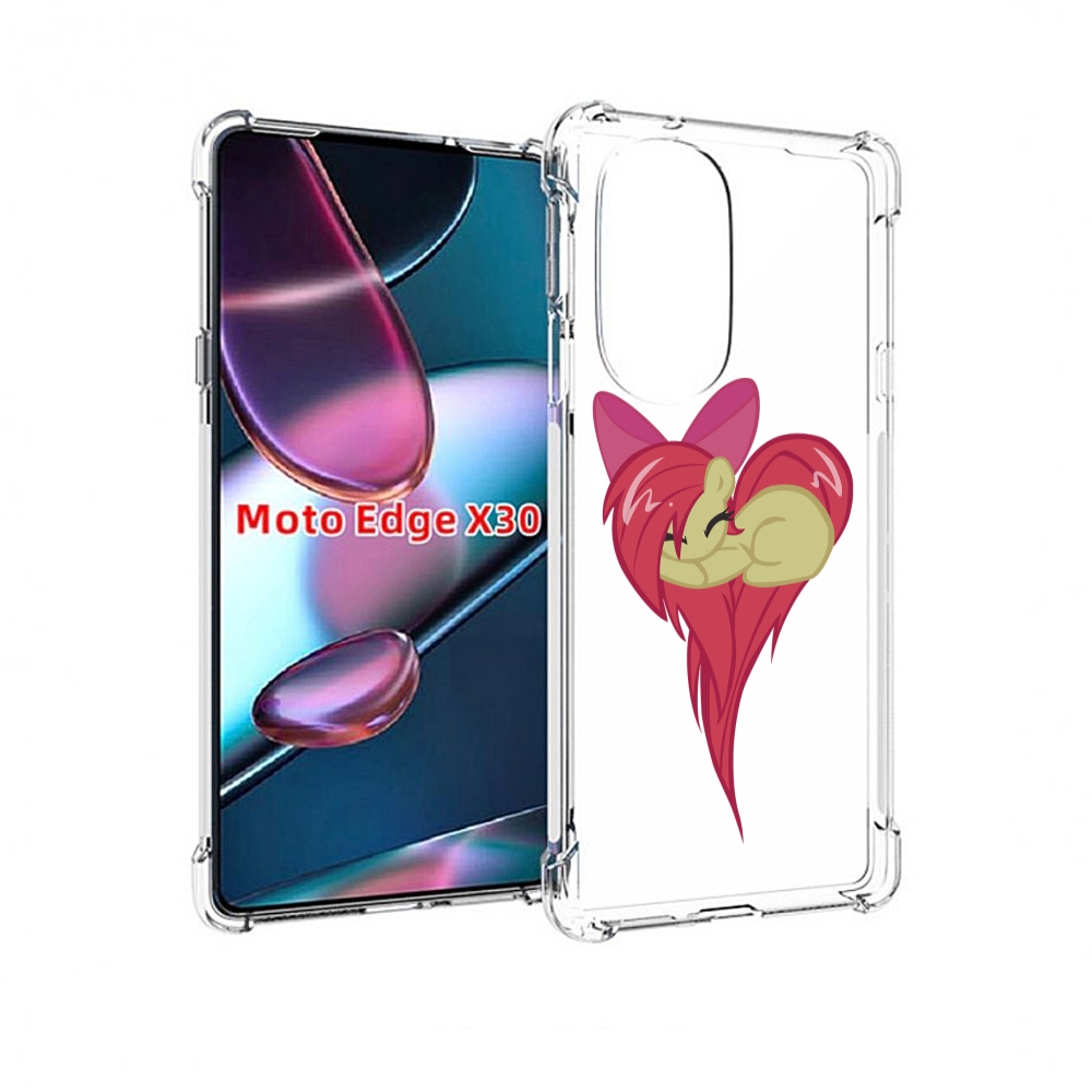 

Чехол MyPads сердце-из-пони для Motorola Moto Edge X30, Прозрачный, Tocco
