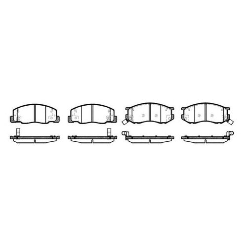 

Комплект передних тормозных колодок Roadhouse 263604 для Toyota Lite Ace, Previa