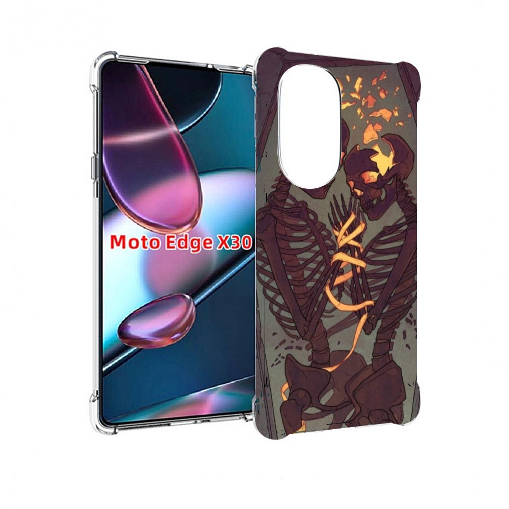 

Чехол MyPads скелеты в гробу для Motorola Moto Edge X30, Прозрачный, Tocco