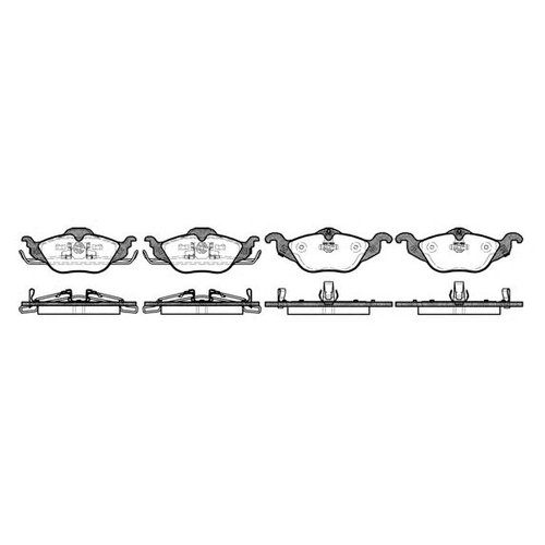 

Тормозные колодки Roadhouse передние для Chevrolet Cors/Opel Astra 268402
