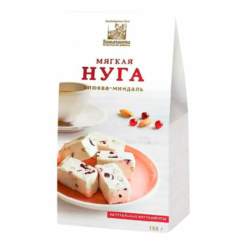 

Конфеты Коломчаночка Нуга клюква-миндаль 90 г