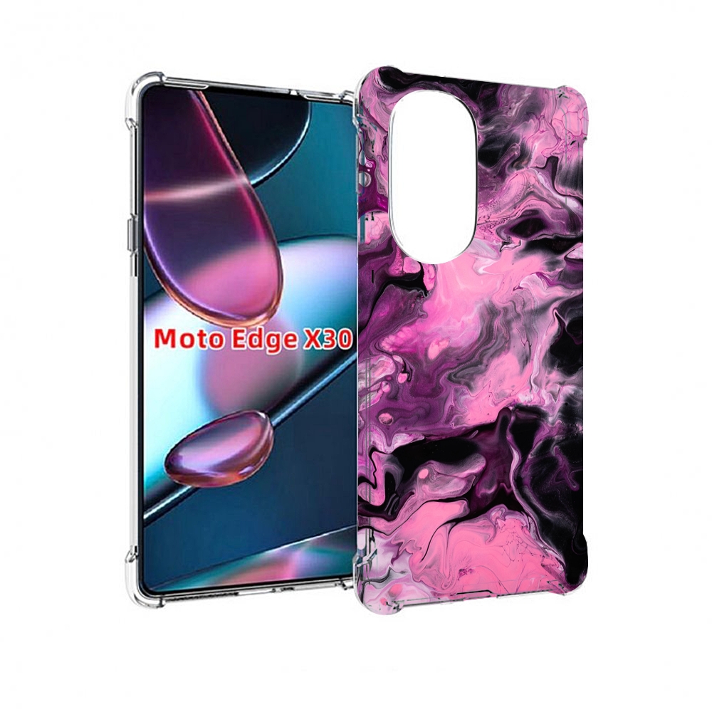 

Чехол MyPads смешивание-фиолетового для Motorola Moto Edge X30, Прозрачный, Tocco