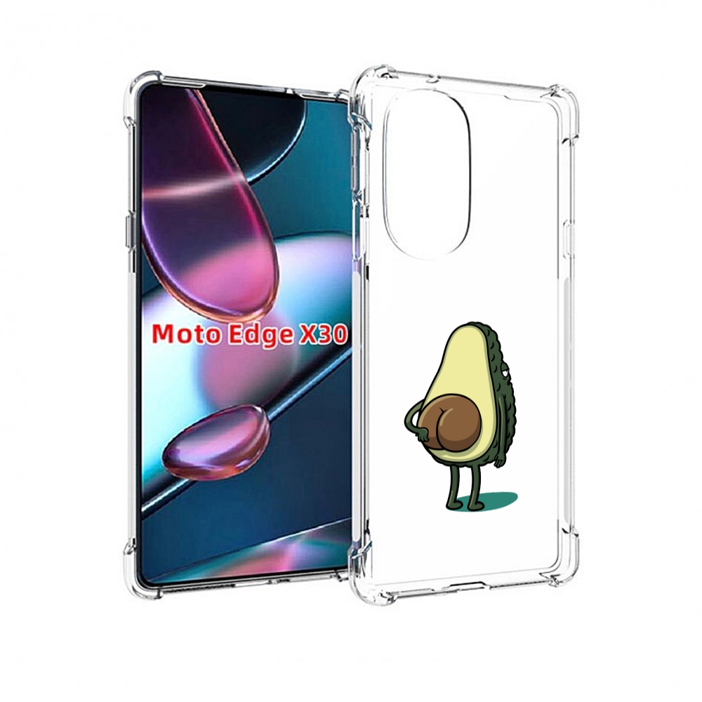 

Чехол MyPads смешной авокадо сзади для Motorola Moto Edge X30, Прозрачный, Tocco