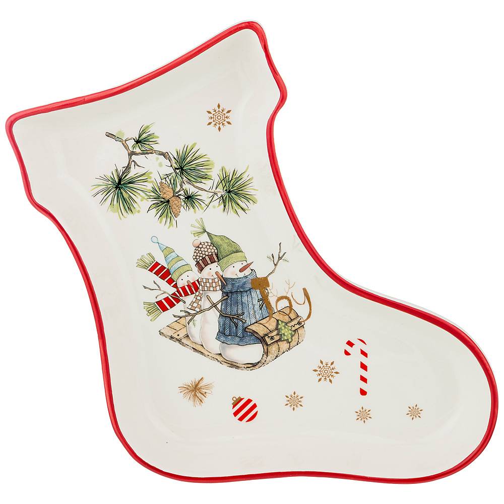 

Набор из 4 штук Блюдо Agness Winter Fun 25.5х19.5х3.5см, керамика (358-1660_4), Белый