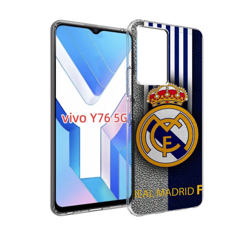 

Чехол MyPads фк реал мадрид мужской для Vivo Y76 5G, Прозрачный, Tocco