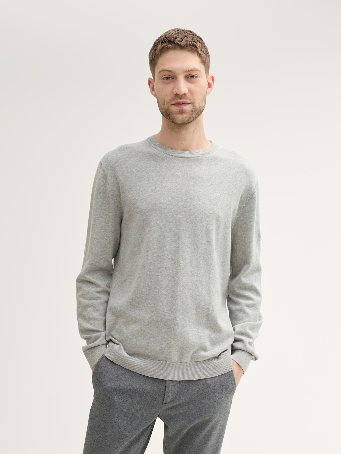 

Джемпер мужской TOM TAILOR 1039810 серый 2XL, 1039810