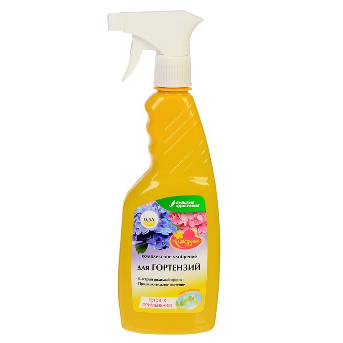 

Удобрение комплексное "Буйские удобрения", жидкое, "Чудо спрей" для Гортензий, 0,5 л