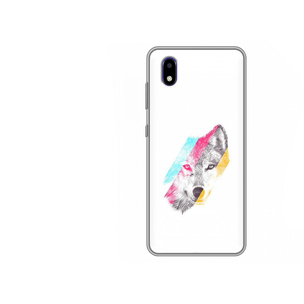 

Чехол MyPads Tocco для ZTE Blade A3 2020 волк градиент (PT226941.466.268), Прозрачный, Tocco