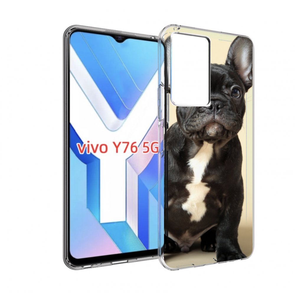 

Чехол MyPads французскии бульдог для Vivo Y76 5G, Прозрачный, Tocco