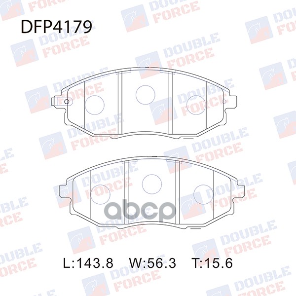 

Тормозные колодки DOUBLE FORCE дисковые DFP4179