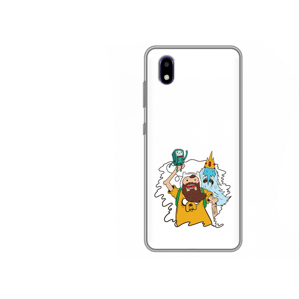 

Чехол MyPads Tocco для ZTE Blade A3 2020 время приключений старый Финн (PT226941.466.279), Прозрачный, Tocco