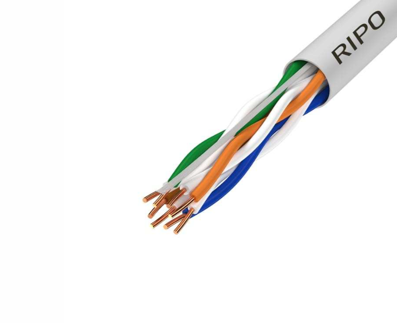 Кабель витая пара RIPO UTP4 CAT5E 24AWG CCA (30м) 001-112002/30 5bites fs5525 305b bl кабель express ftp solid 5e 24awg copper pvc blue 305m