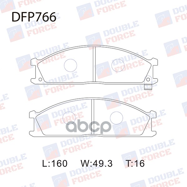 

Тормозные колодки DOUBLE FORCE дисковые DFP766