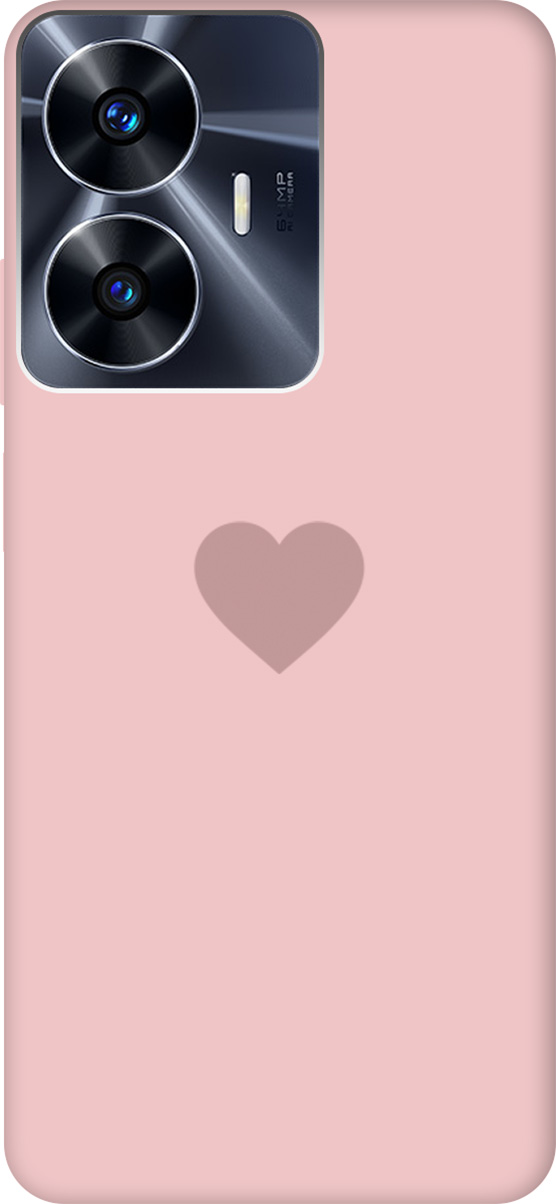 

Силиконовый чехол на Realme C55, Розовый, 159511