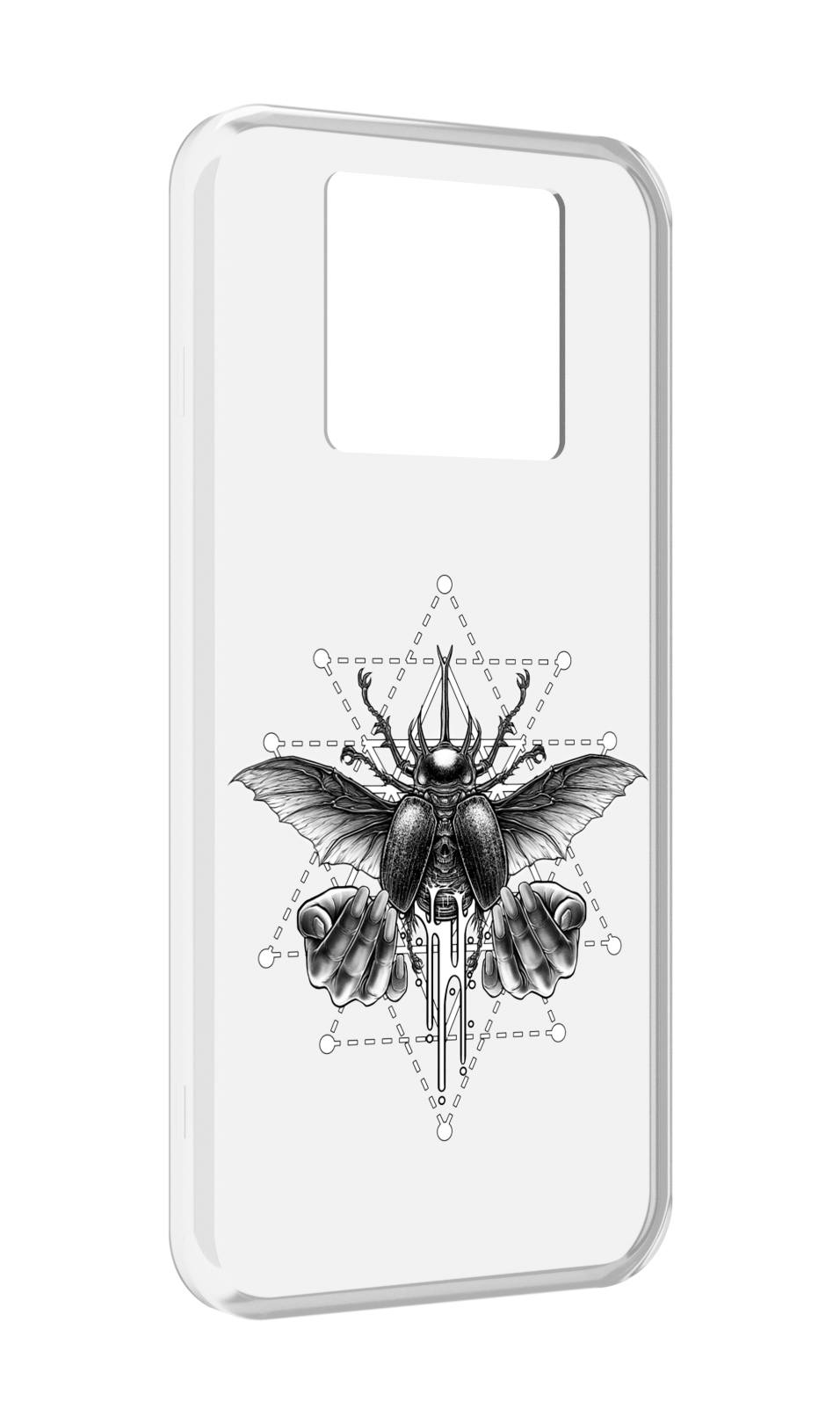 

Чехол MyPads скарабей для Black Shark 3 5G / Black Shark 3S, Прозрачный, Tocco