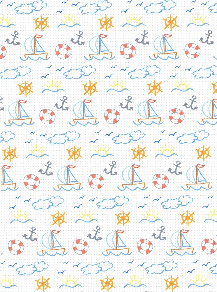 

Канва для вышивки М.П.Студия На море, 21х30 см, Разноцветный, На море, 21х30 см