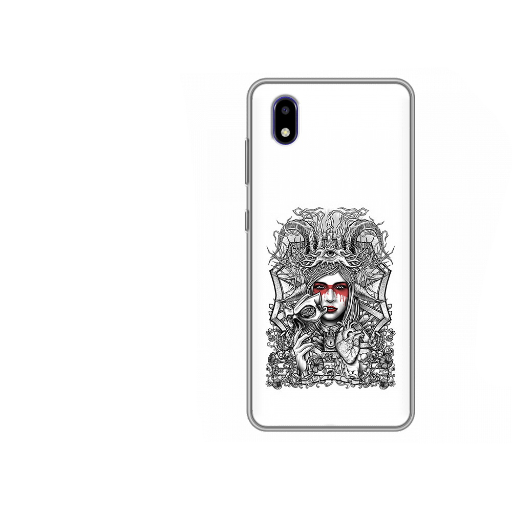 

Чехол MyPads Tocco для ZTE Blade A3 2020 грусная девушка (PT226941.466.302), Прозрачный, Tocco